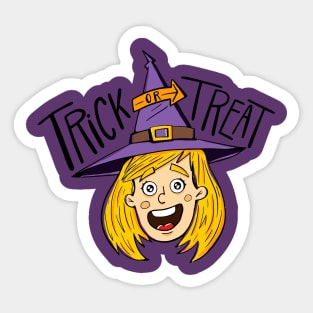 Trick or treat Sticker